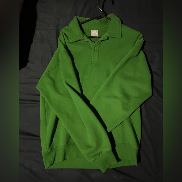 Aritzia Boyfriend Polo Sweatshirt - Picture 2 of 2